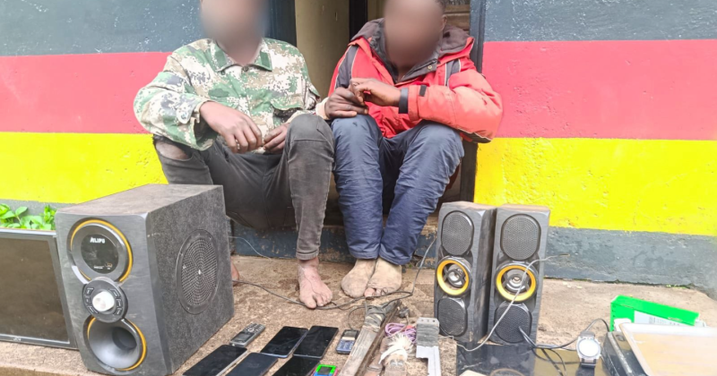 4 suspects held in Nakuru over violent crime, stolen property