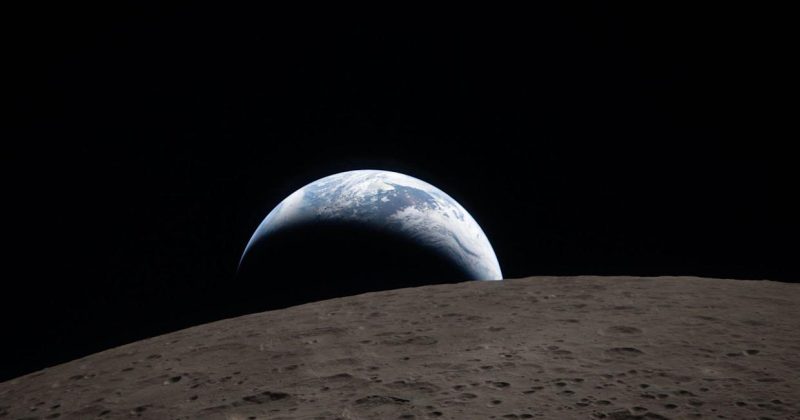 Earthset and a solar eclipse: Nasa releases first images from Moon fly-by
