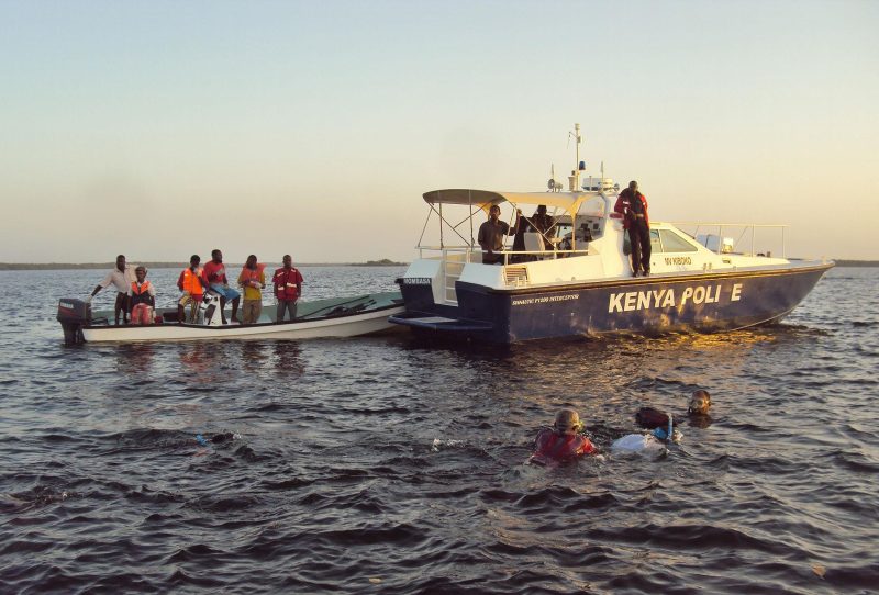 Two Tanzanians Rescued at Mombasa’s Bamburi Beach After Drifting from Pemba Island Amid Strong Winds and Heavy Rains