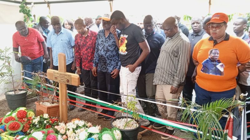 Orengo, Sifuna, Babu Owino Visit Raila Odinga Gravesite After Vihiga Rally