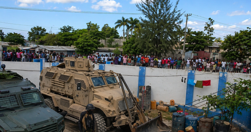 Chaos in Haiti as civilians attempt to block departure of Kenyan police officers