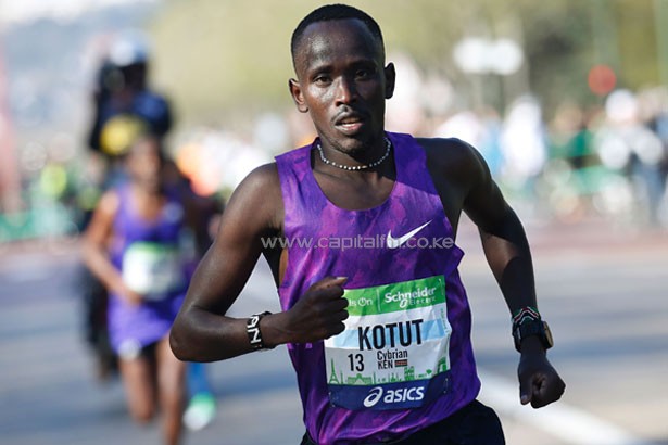Cyprian Kotut on his way to winning the Paris Marathon (AFP / Getty Images) © Copyright