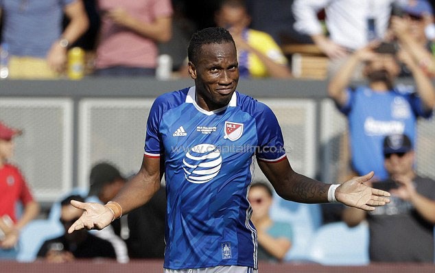 Drogba, 38, has been used as a substitute in two of the Impact's last four games. PHOTO/DAILY MAIL