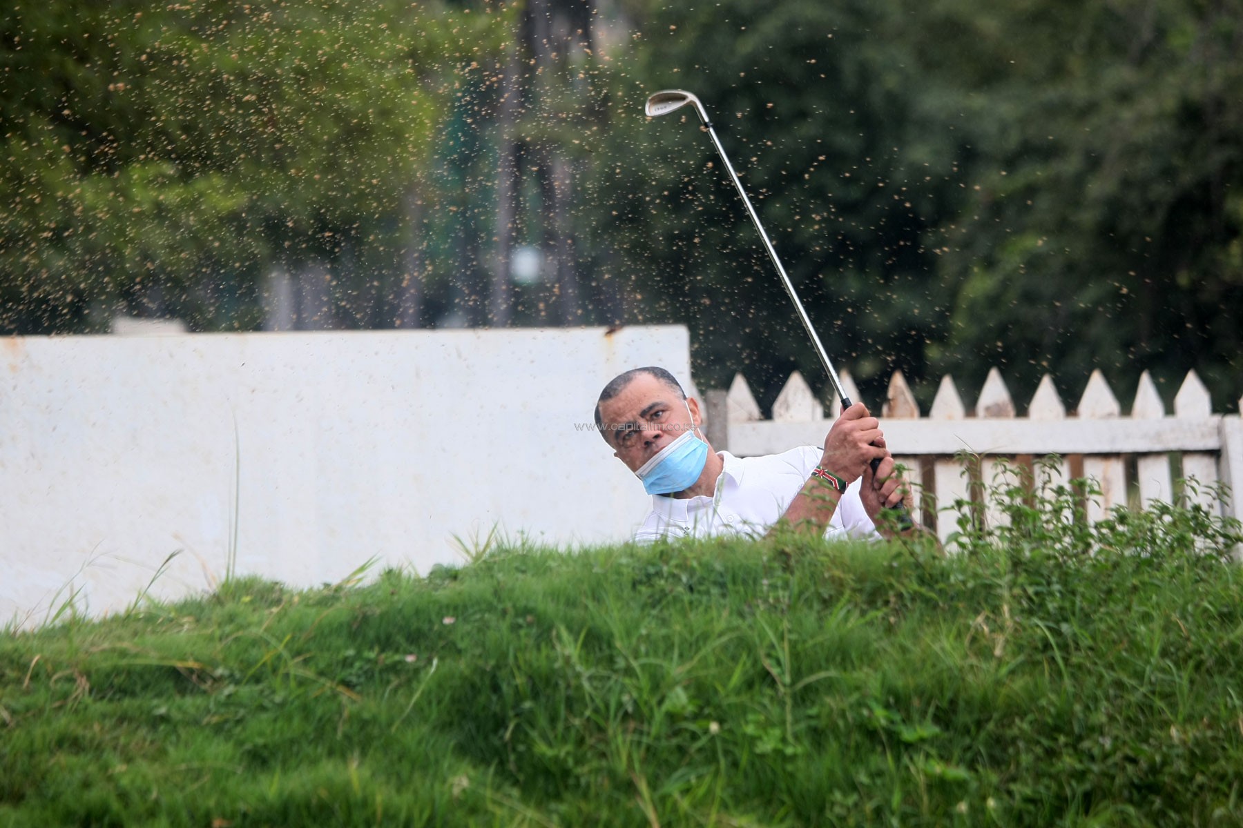 Out and about on the fairways with Gor Mahia coach Polack