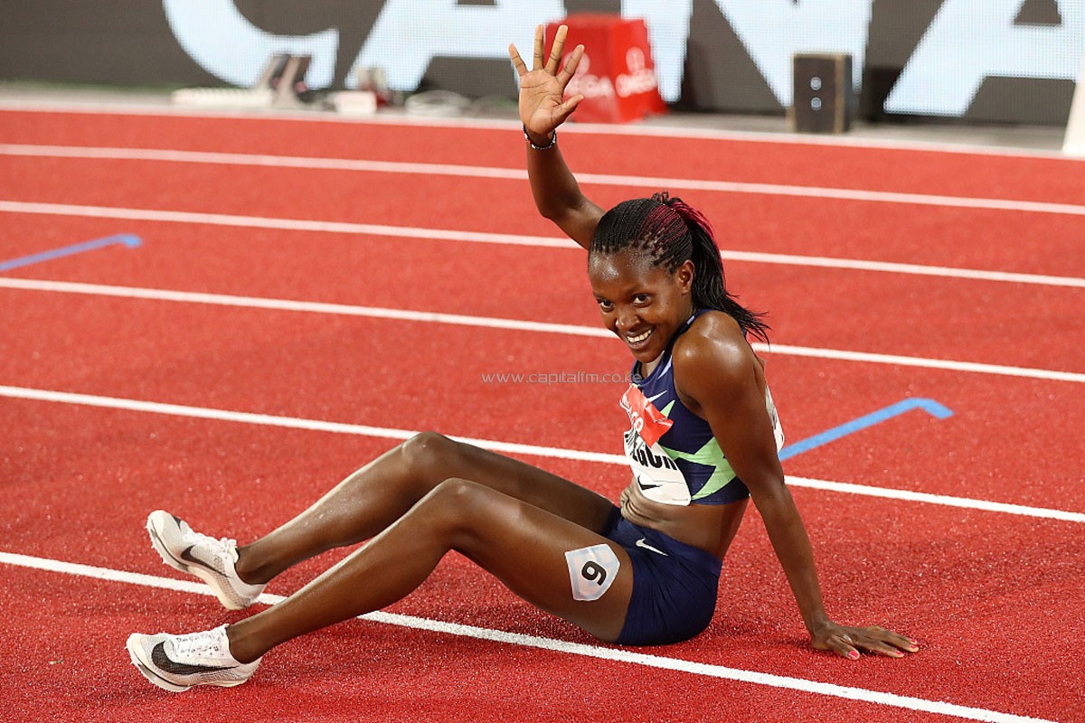 Kipyegon storms to second Diamond League victory in Brussels  