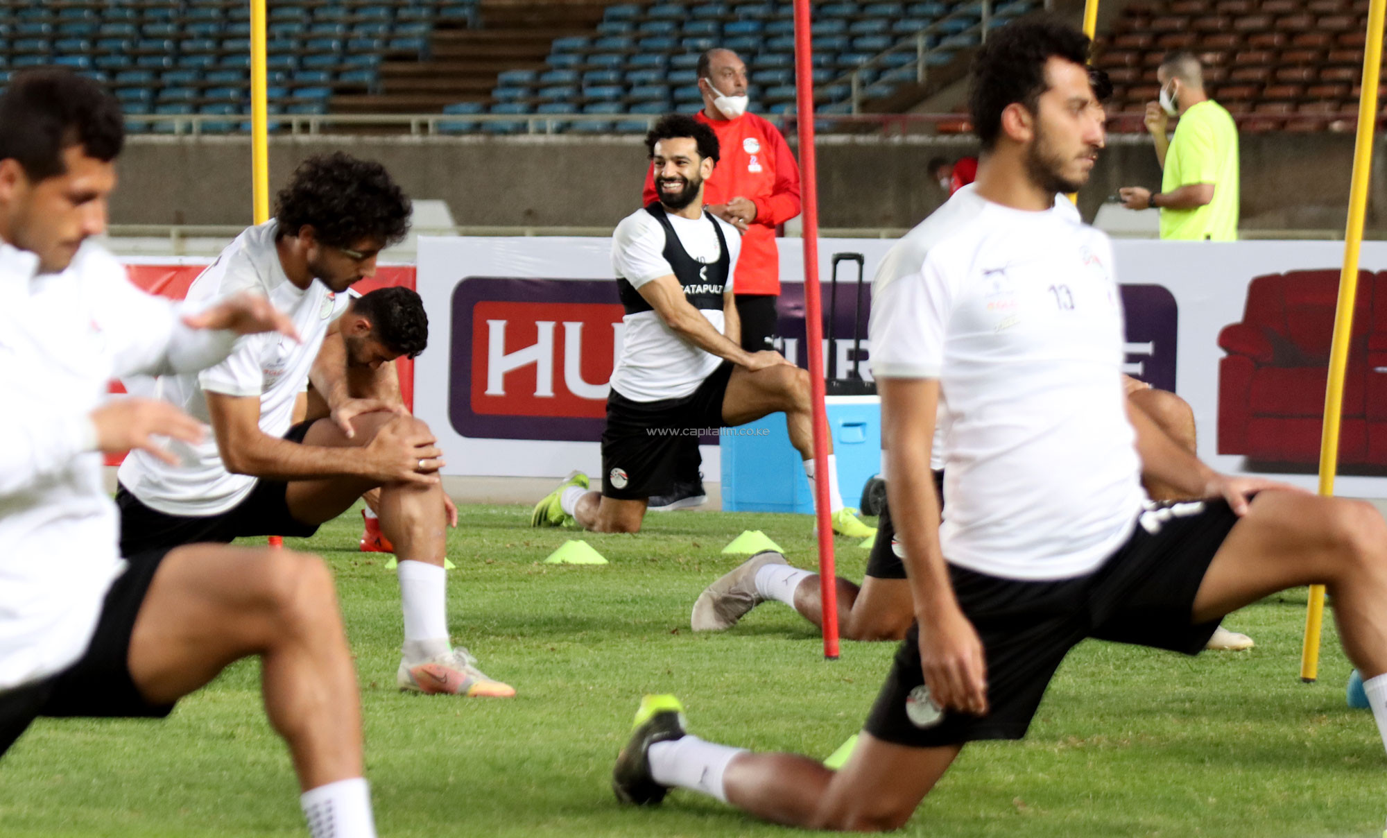 IN PICTURES: Mo Salah and co have a taste of Kasarani turf ahead of Harambee Stars duel
