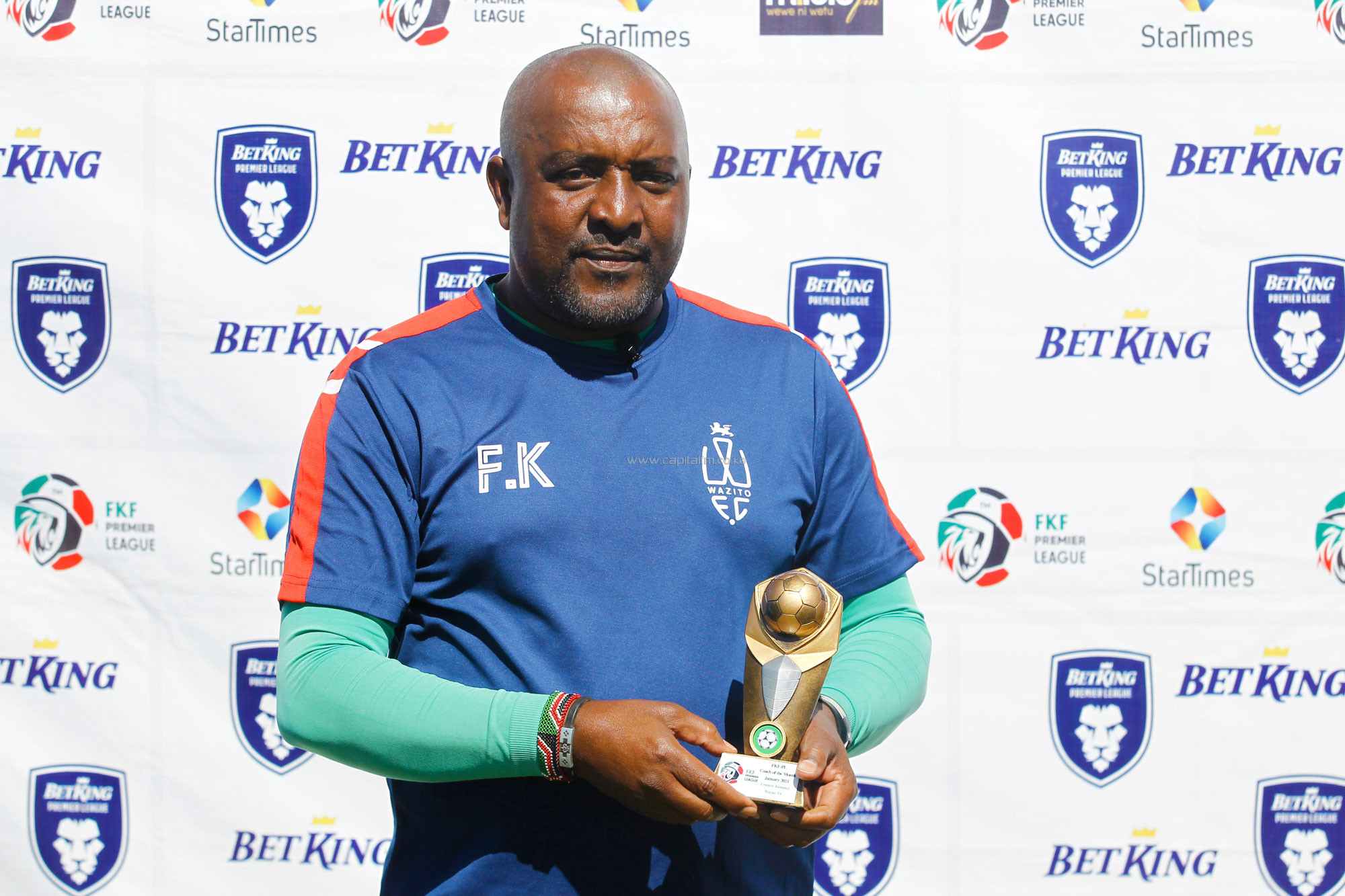 Kimanzi named January BetKing Premier League coach of the month.