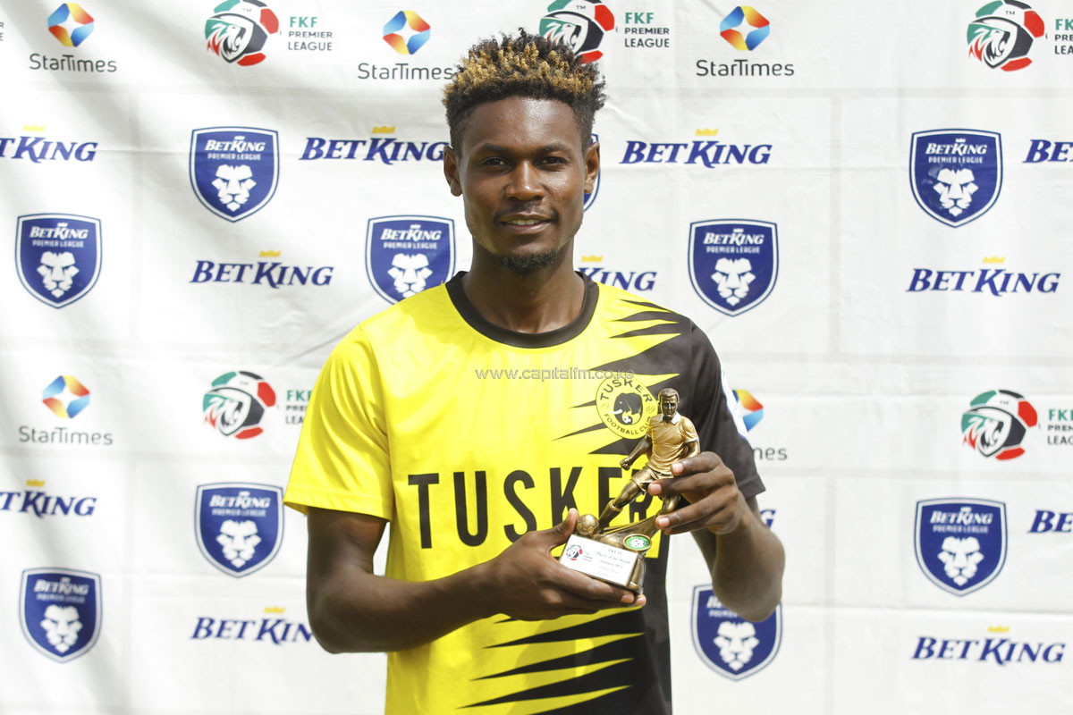 Tusker youngster Meja crowned January BetKing Player of the month