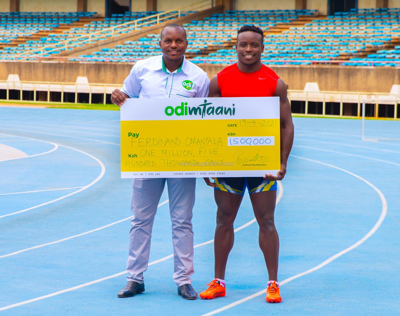 Odibets boosts sprinter Omanyala’s training with Sh1.5mn