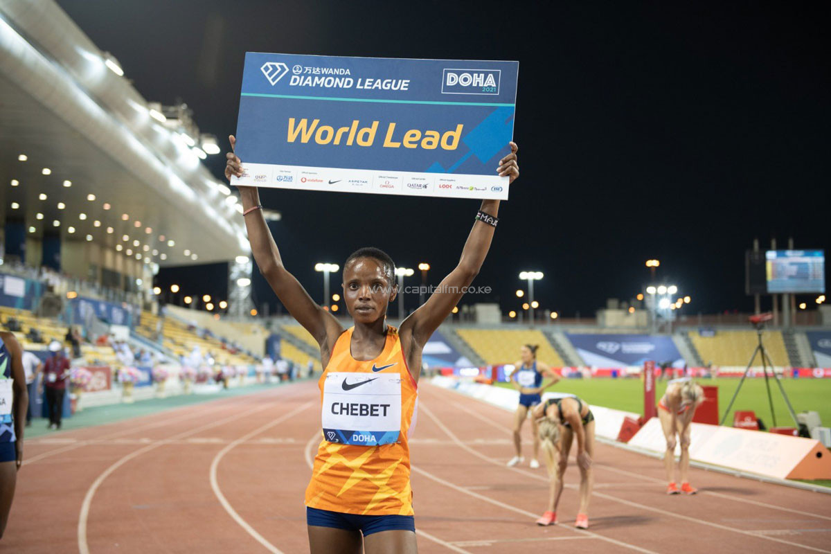 Kenyans glitter as Chebet steals limelight at season opening Doha Diamond League