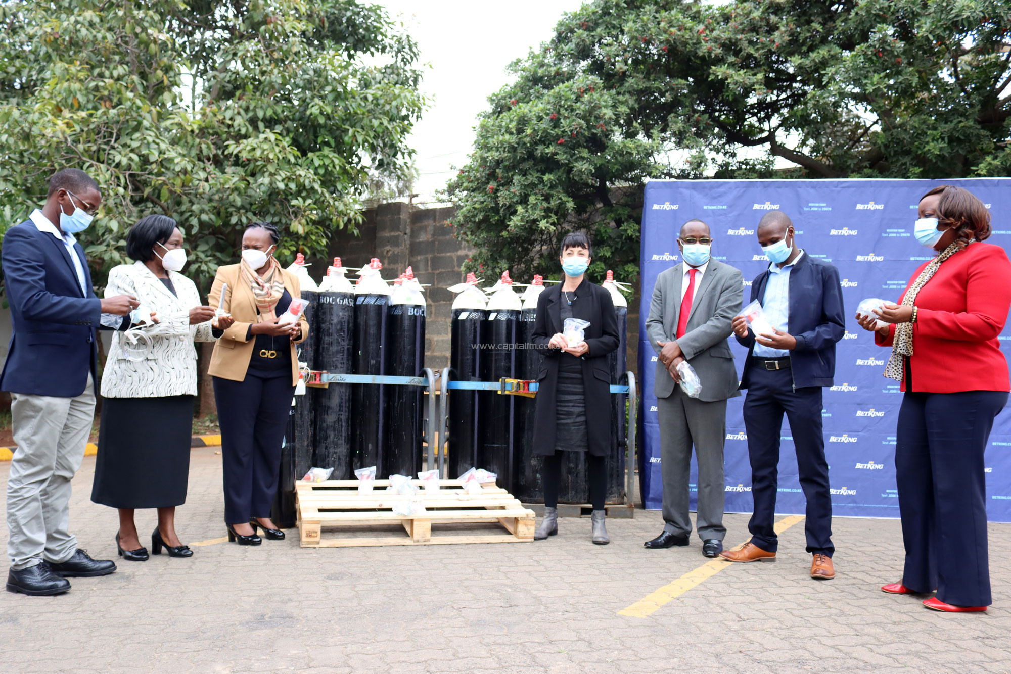 Betting firm BetKing donates oxygen tanks to hospitals