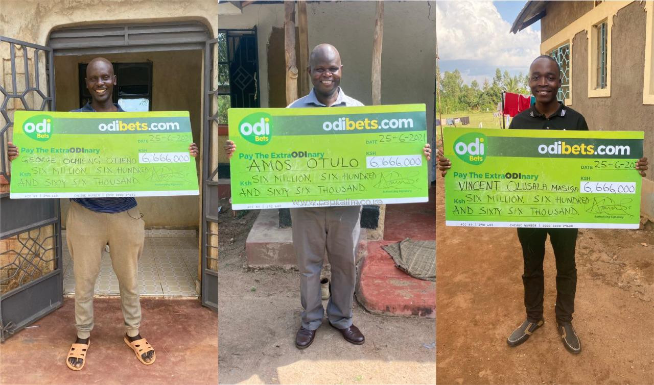 Three Lucky Kenyans Win Millions on the Odibets Euro Jackpot with Just 20 Bob