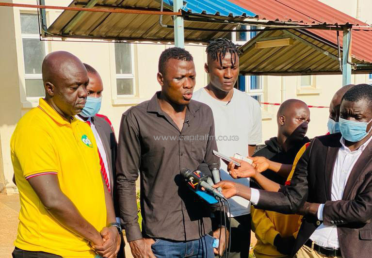 Stars striker Olunga partners with Odibets to clear Patrick Matasi’s medical bill