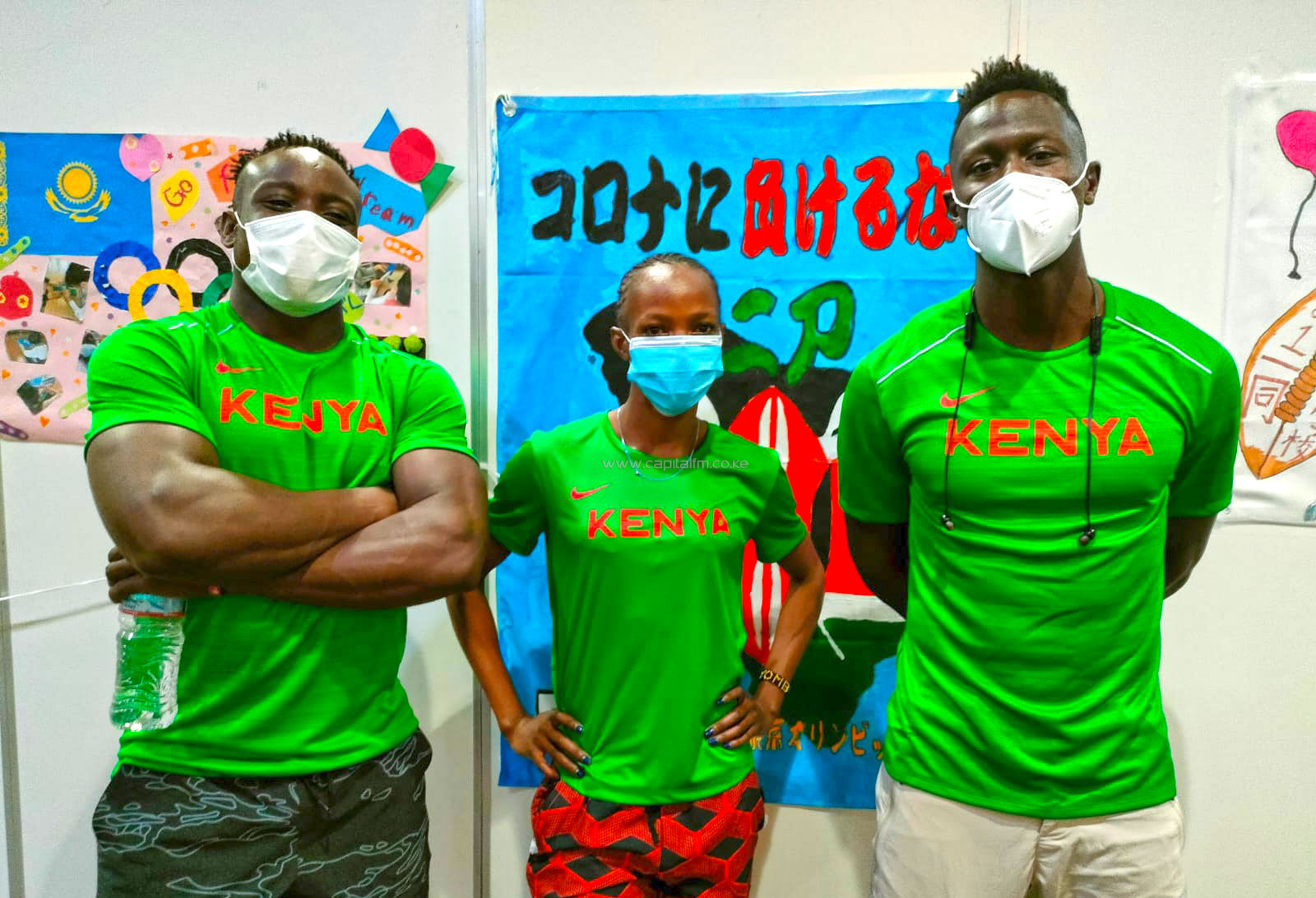 Kenya sprint trio arrive in Kurume City for 10-day camp