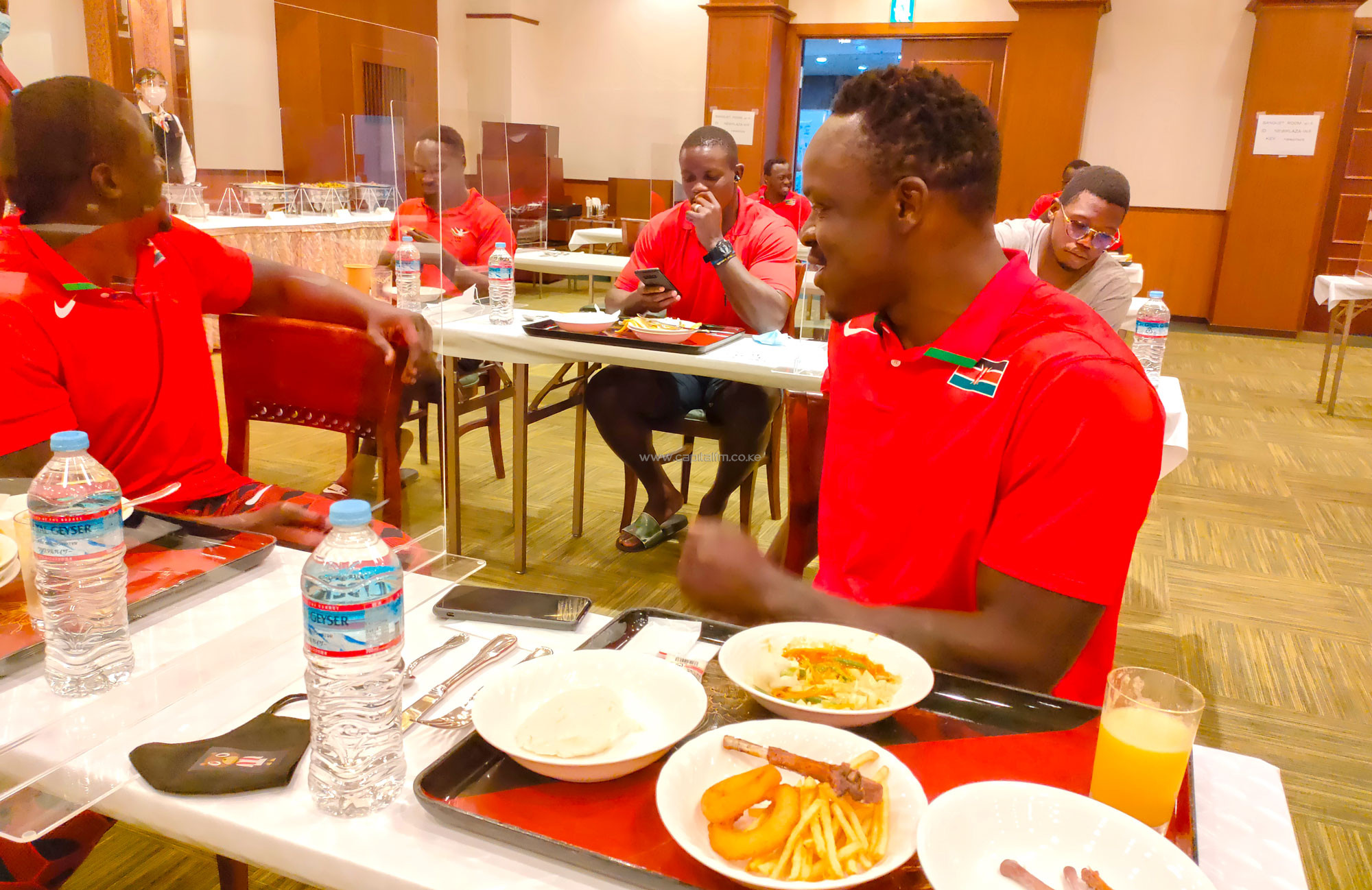 Japanese Ugali and tasty Kenyan tea: Team Kenya feeling at home in Kurume