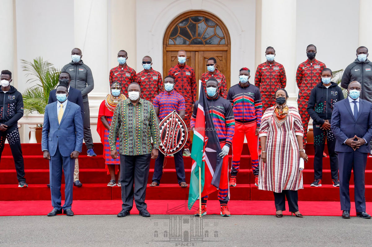 President Kenyatta flags off first batch of Team Kenya athletes for Olympics