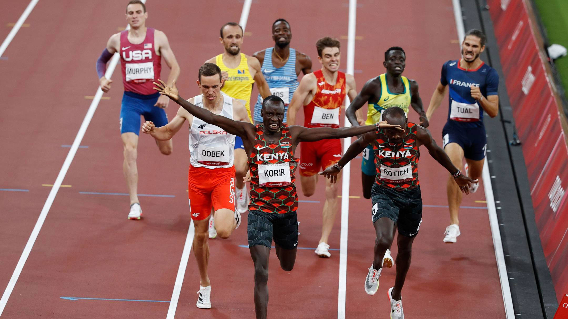 Emmanuel Korir delivers first gold for Kenya at the Tokyo Olympics
