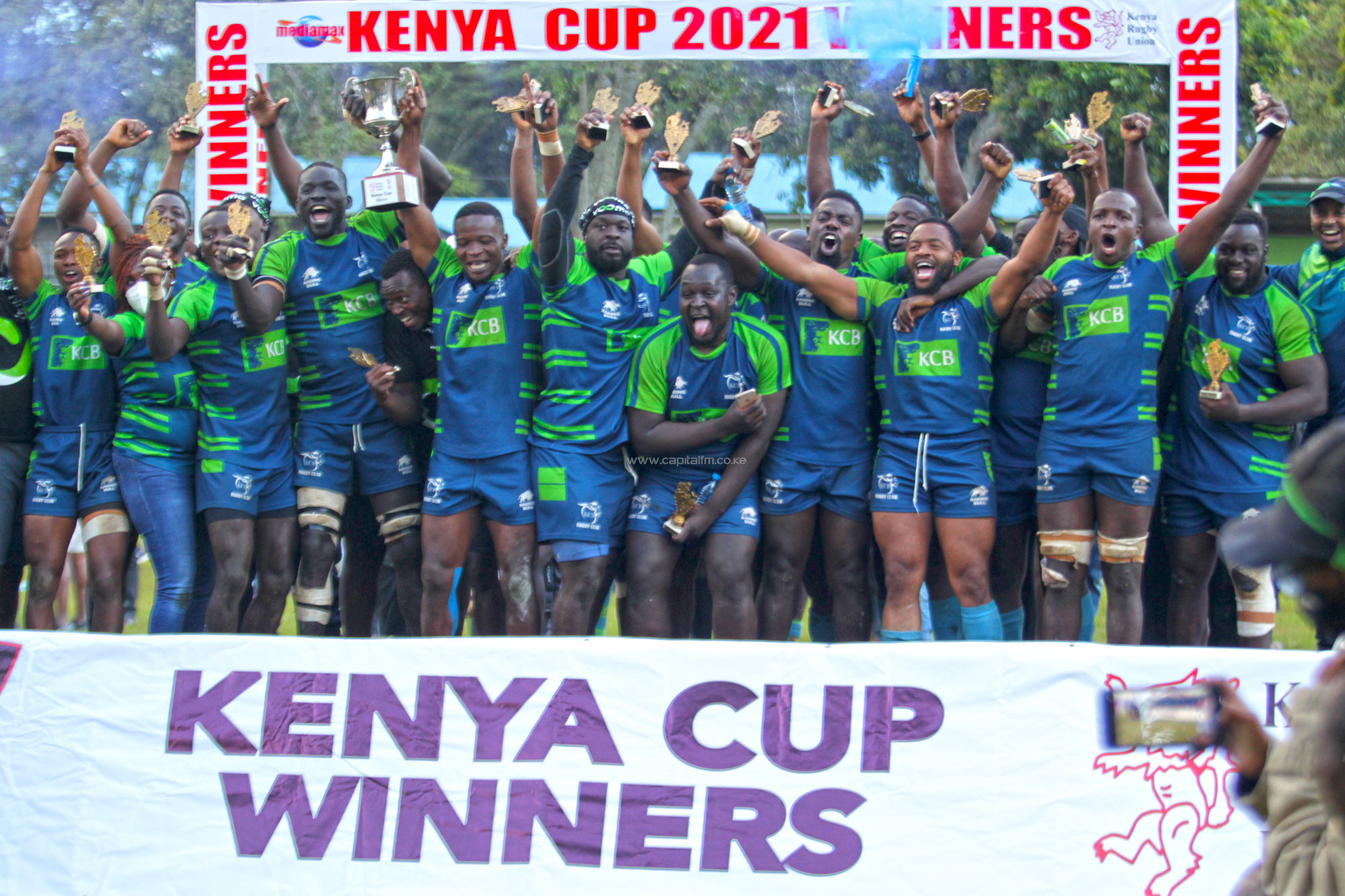 KCB stage impressive comeback to stun Kabras and retain Kenya Cup title