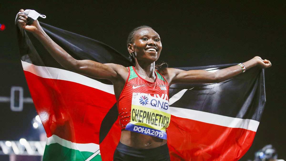 Chepngetich, Kamworor headline Kenya’s marathon team for World Champs
