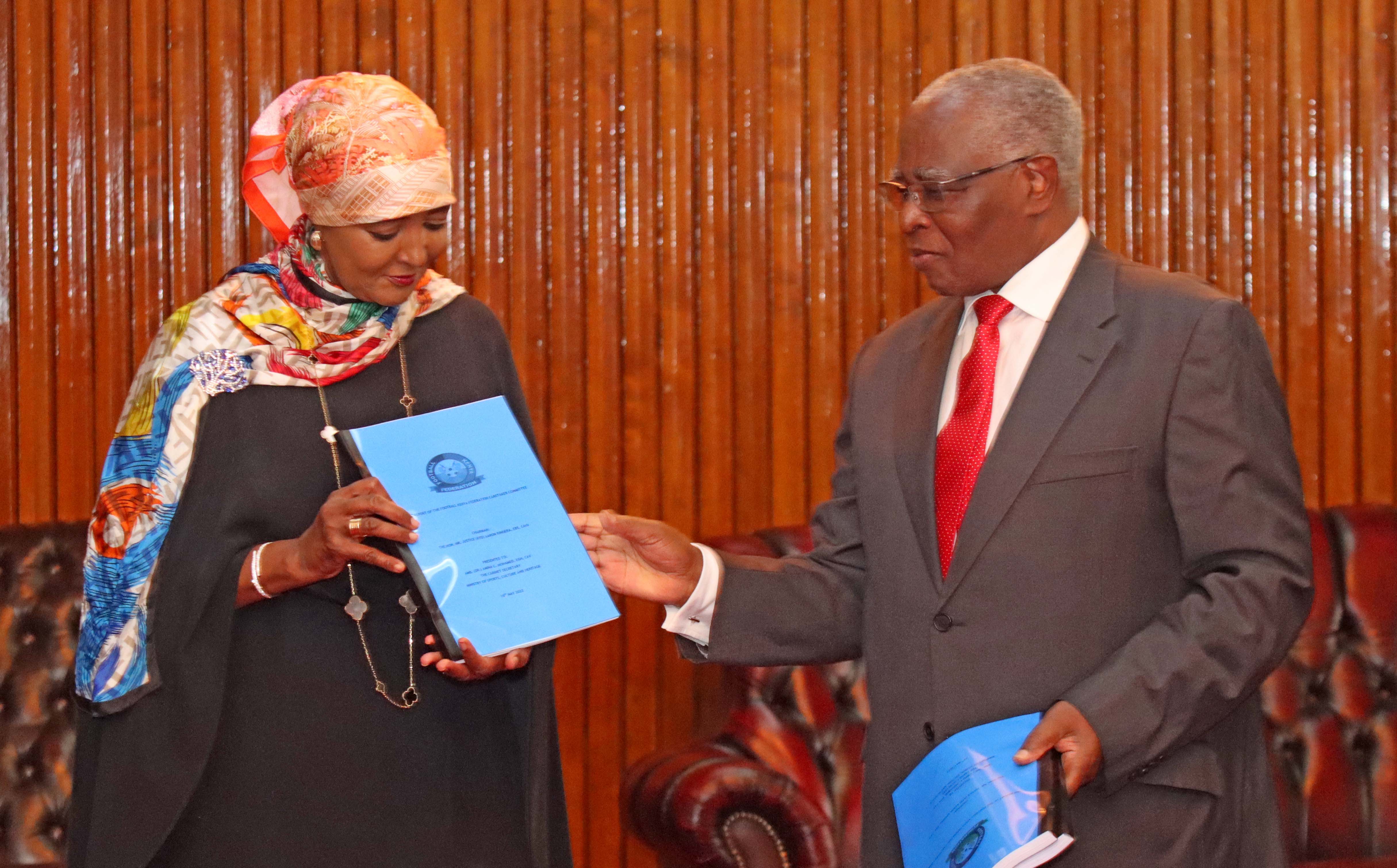 From caretaker to transition: CS Amina forms Committee to run Kenyan football for five weeks