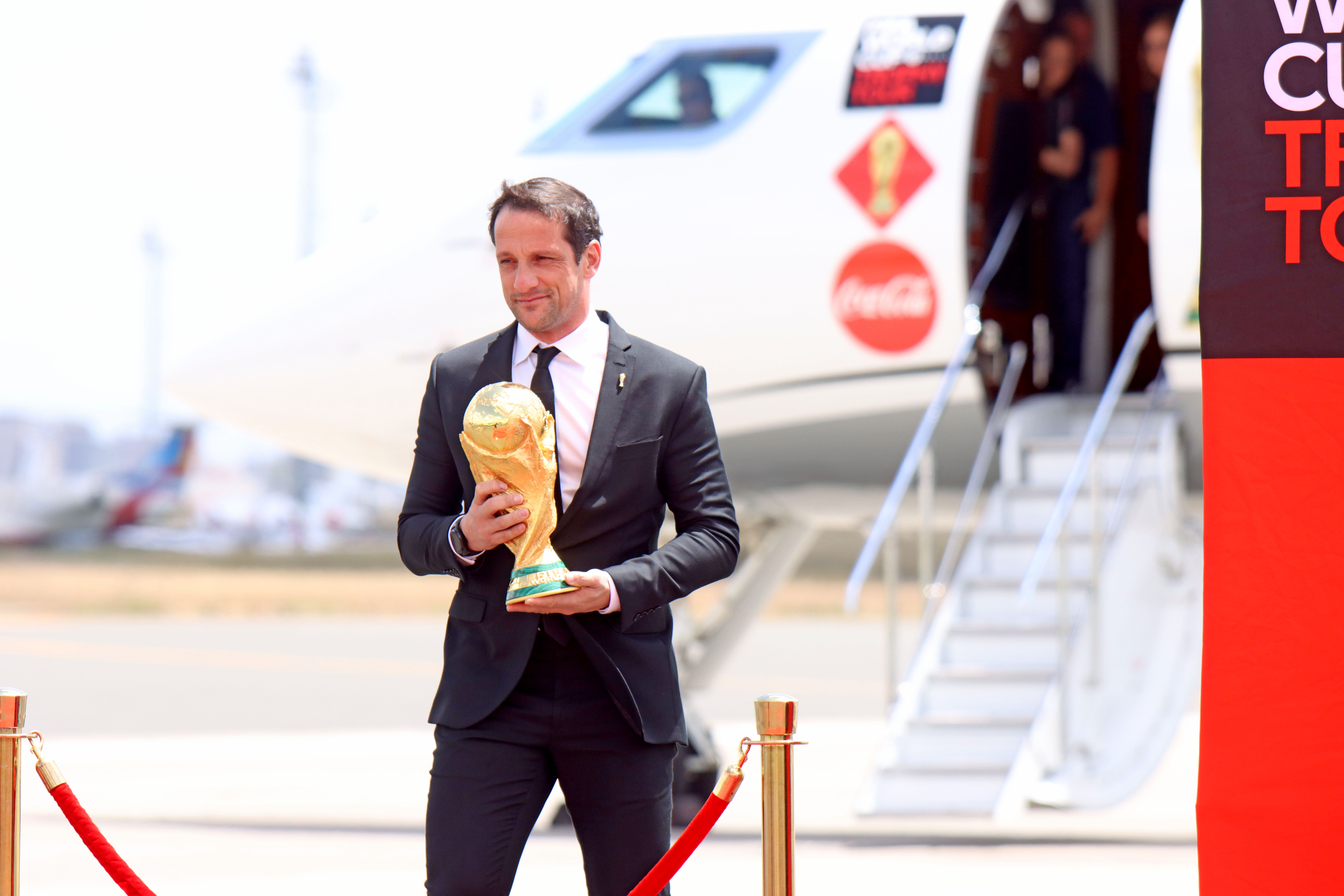 PICTURES AND VIDEO: Prestigious FIFA World Cup Trophy in Kenya, President Kenyatta to receive