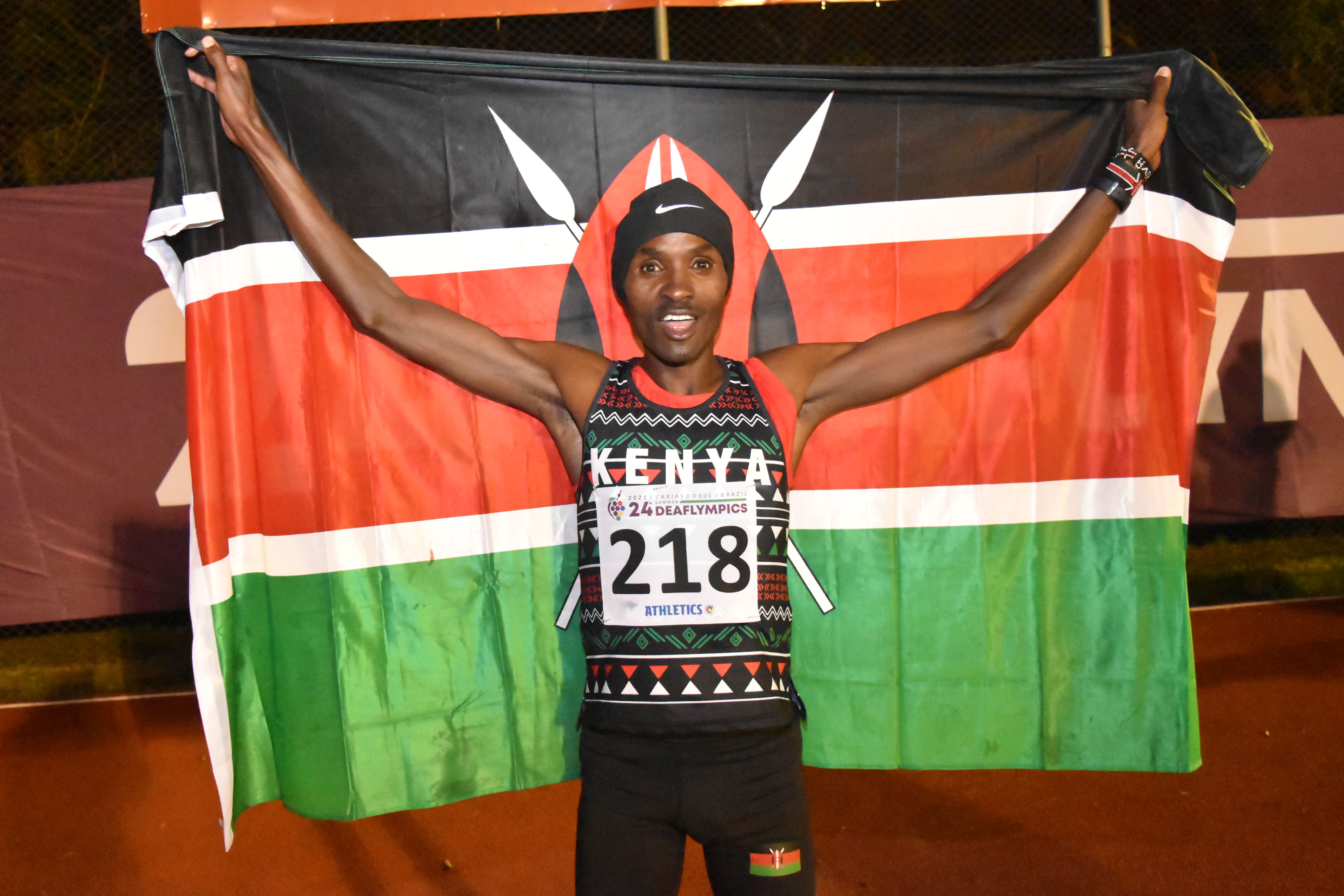 Team Captain Wandia leads by example to retain steeplechase title in Deaflympics