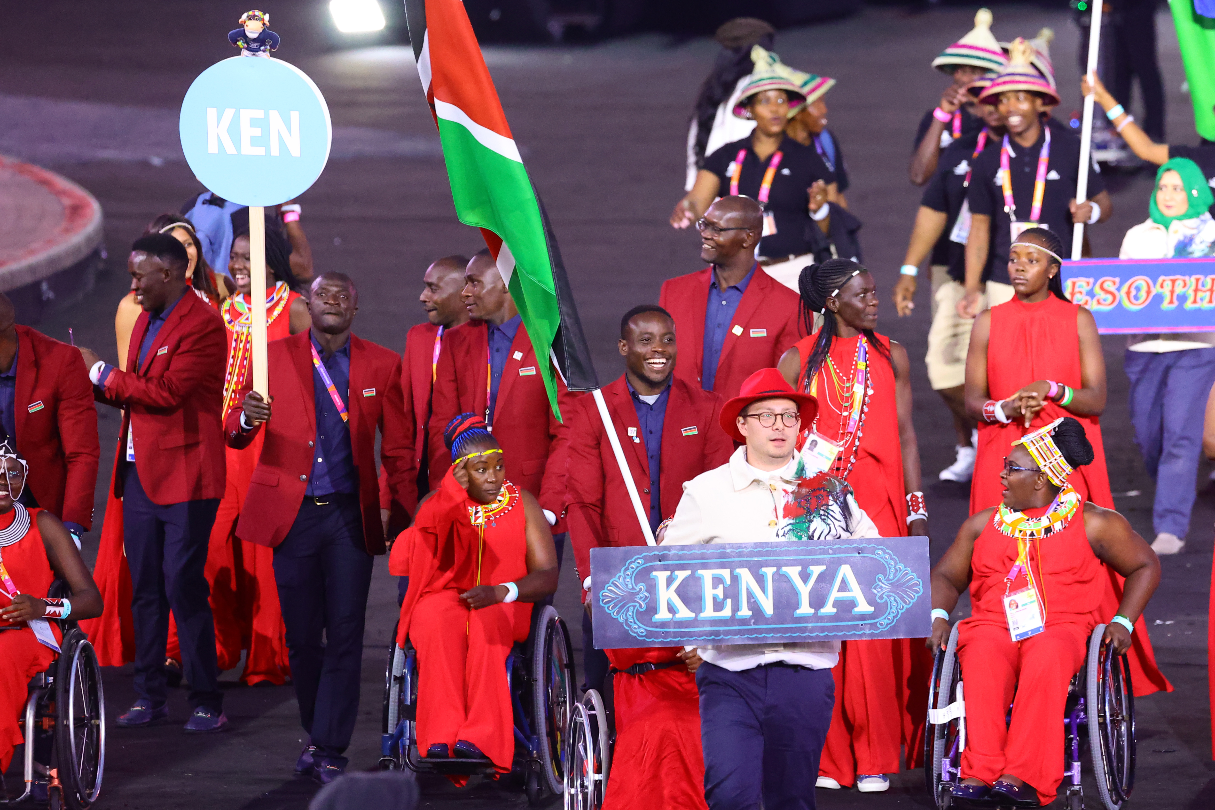 Good looking Team Kenya stand out at Commonwealth Opening Ceremony