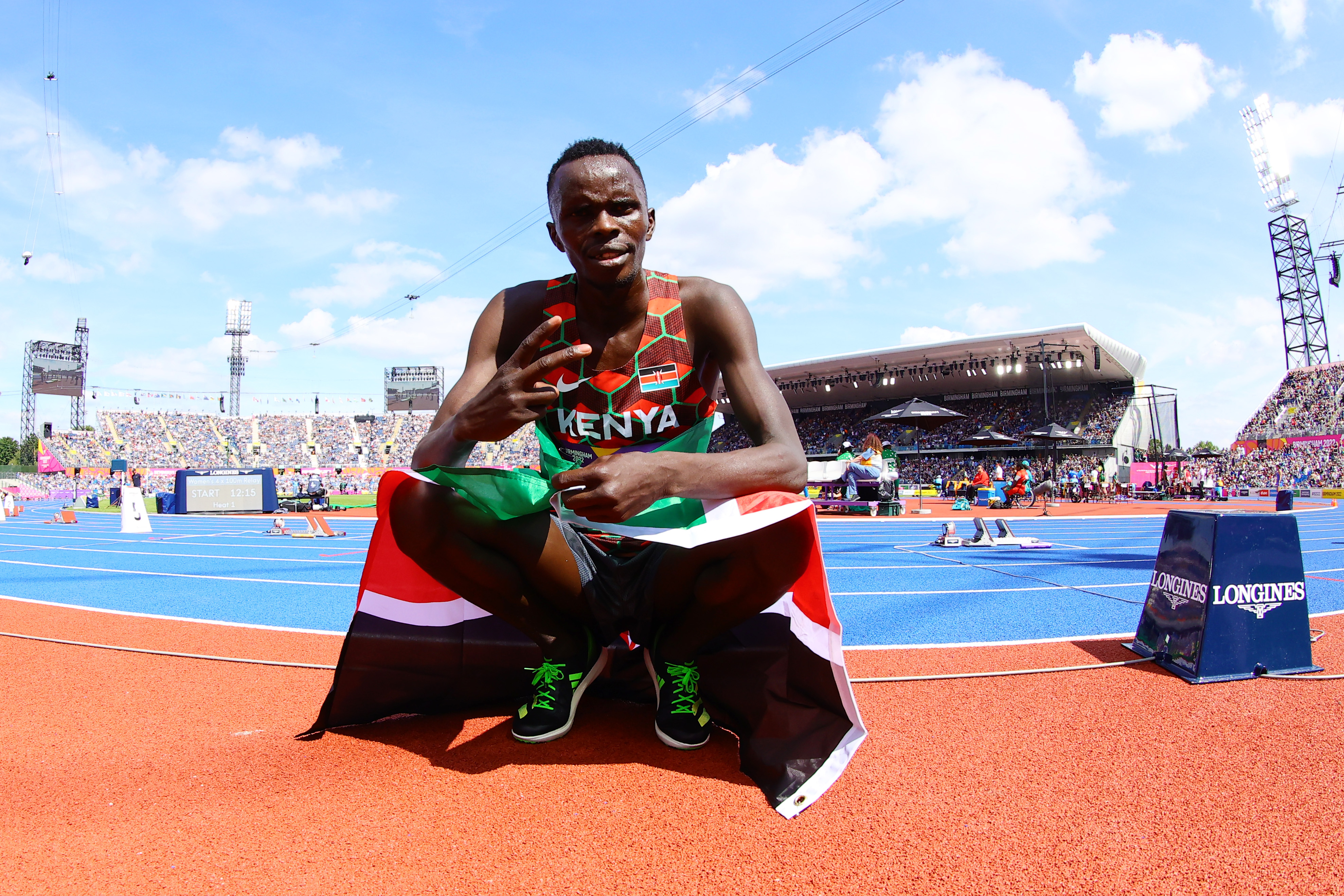 Kibiwott defies huge fall to clinch steeple bronze as Morocco’s El Bakkali retains title