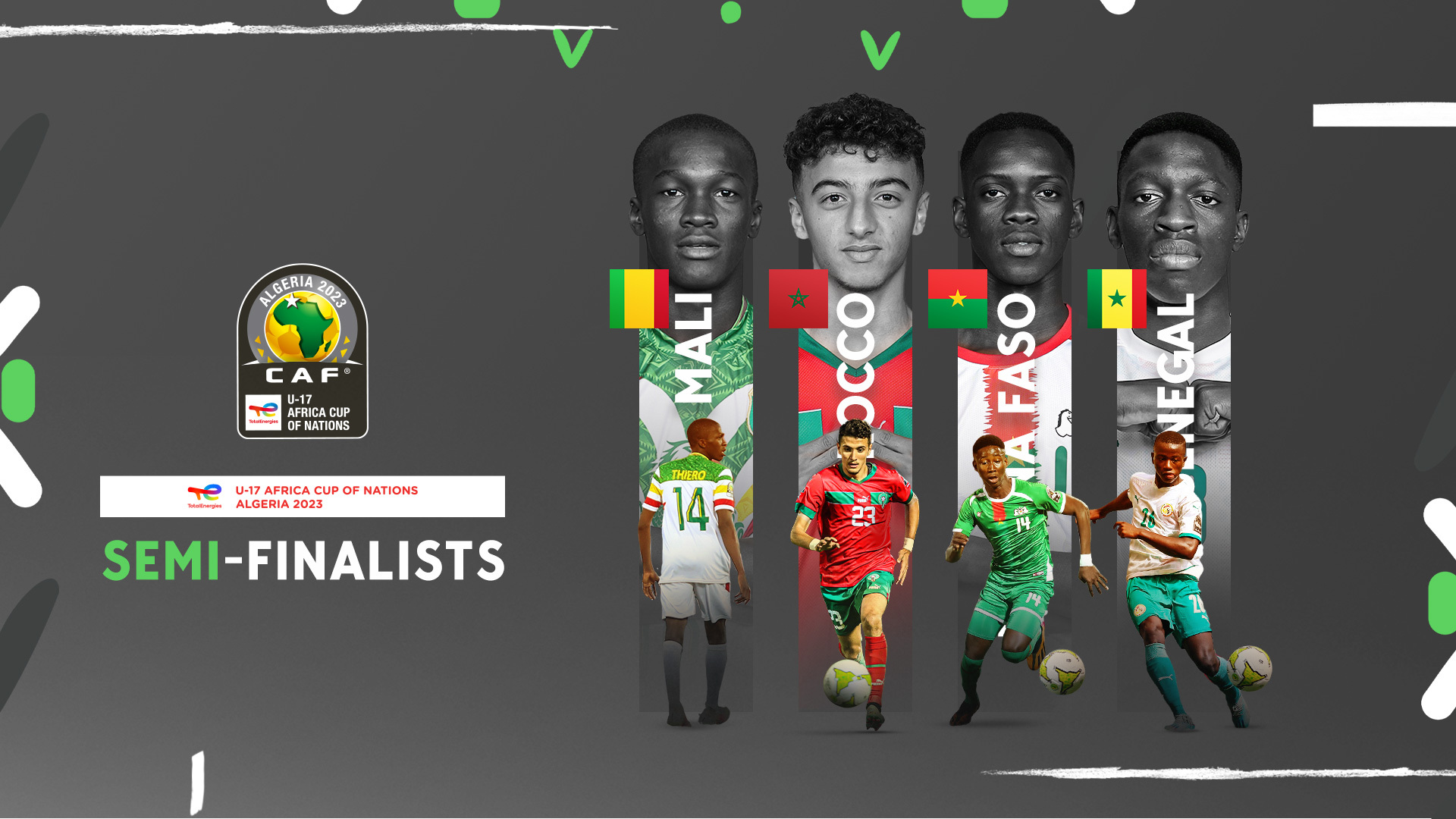 Mali, Burkina Faso complete semi-final line up at U17 AFCON