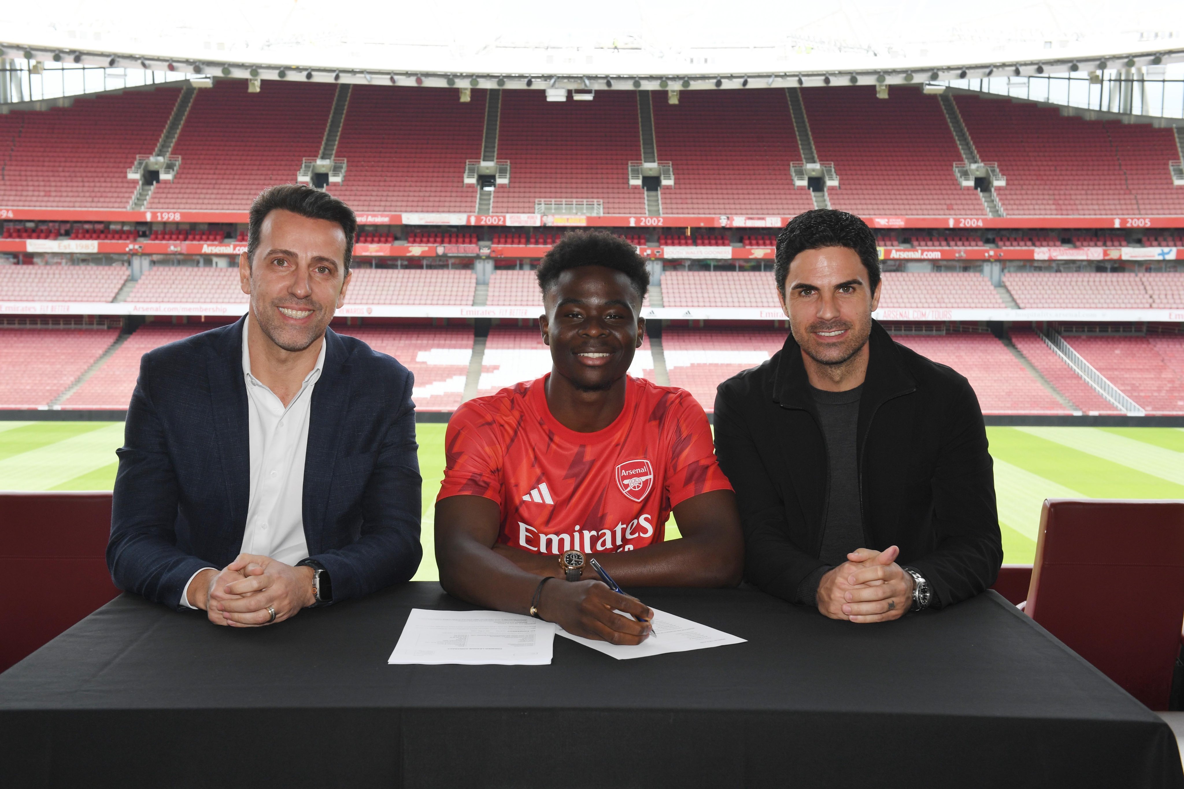 One of our own! – Saka signs new long-term Arsenal deal