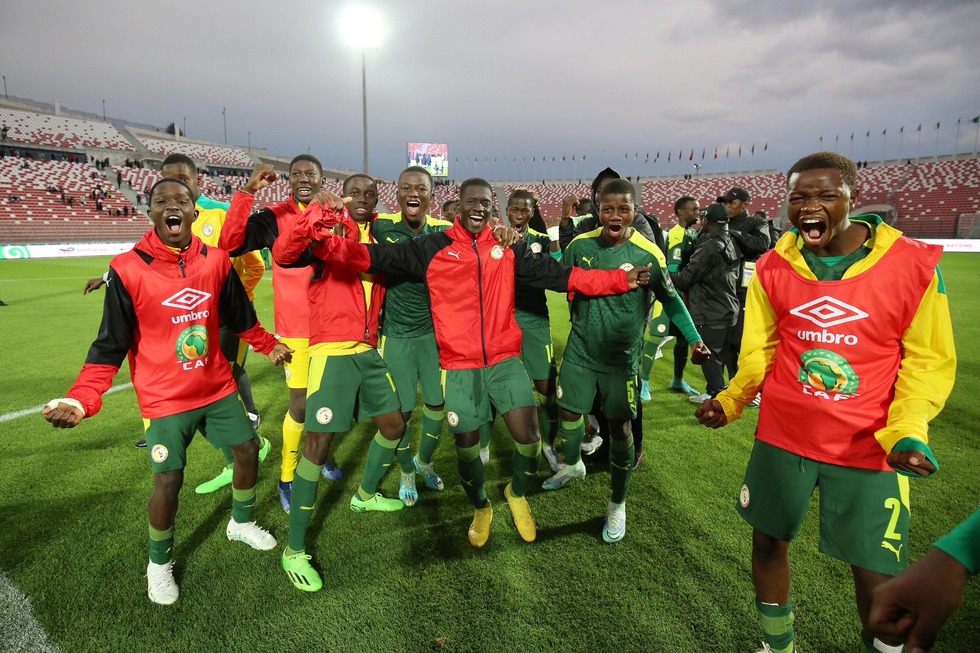 It is Senegal vs Morocco at the AFCON U17 final