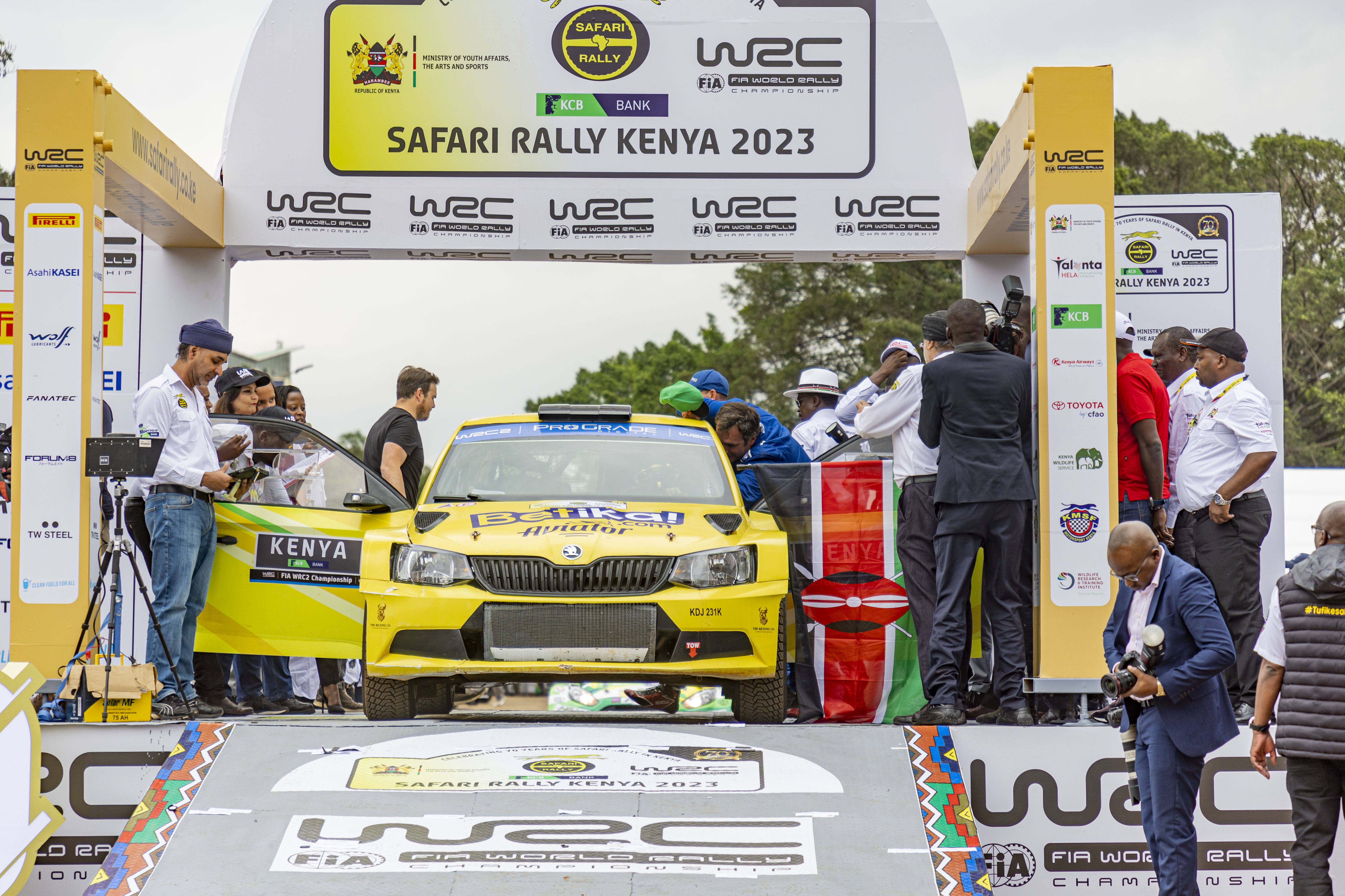 Carl Tundo top Kenyan driver in WRC 2 at Safari Rally Day 2