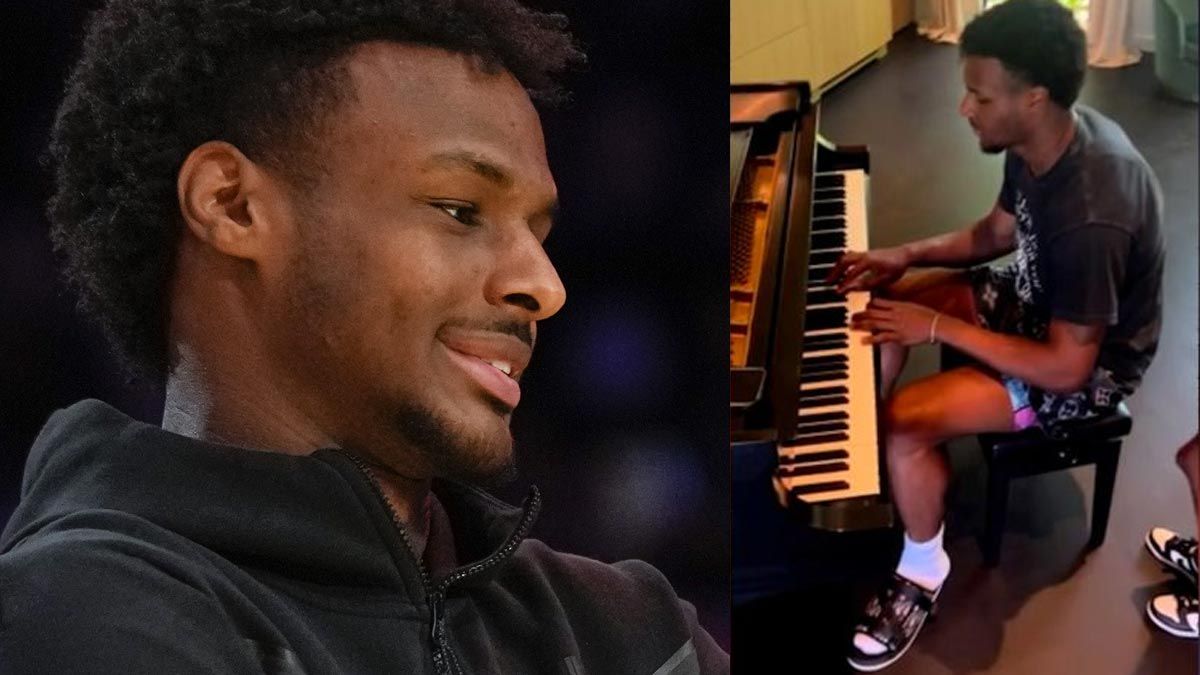 Video shows Bronny James playing piano after hospital release