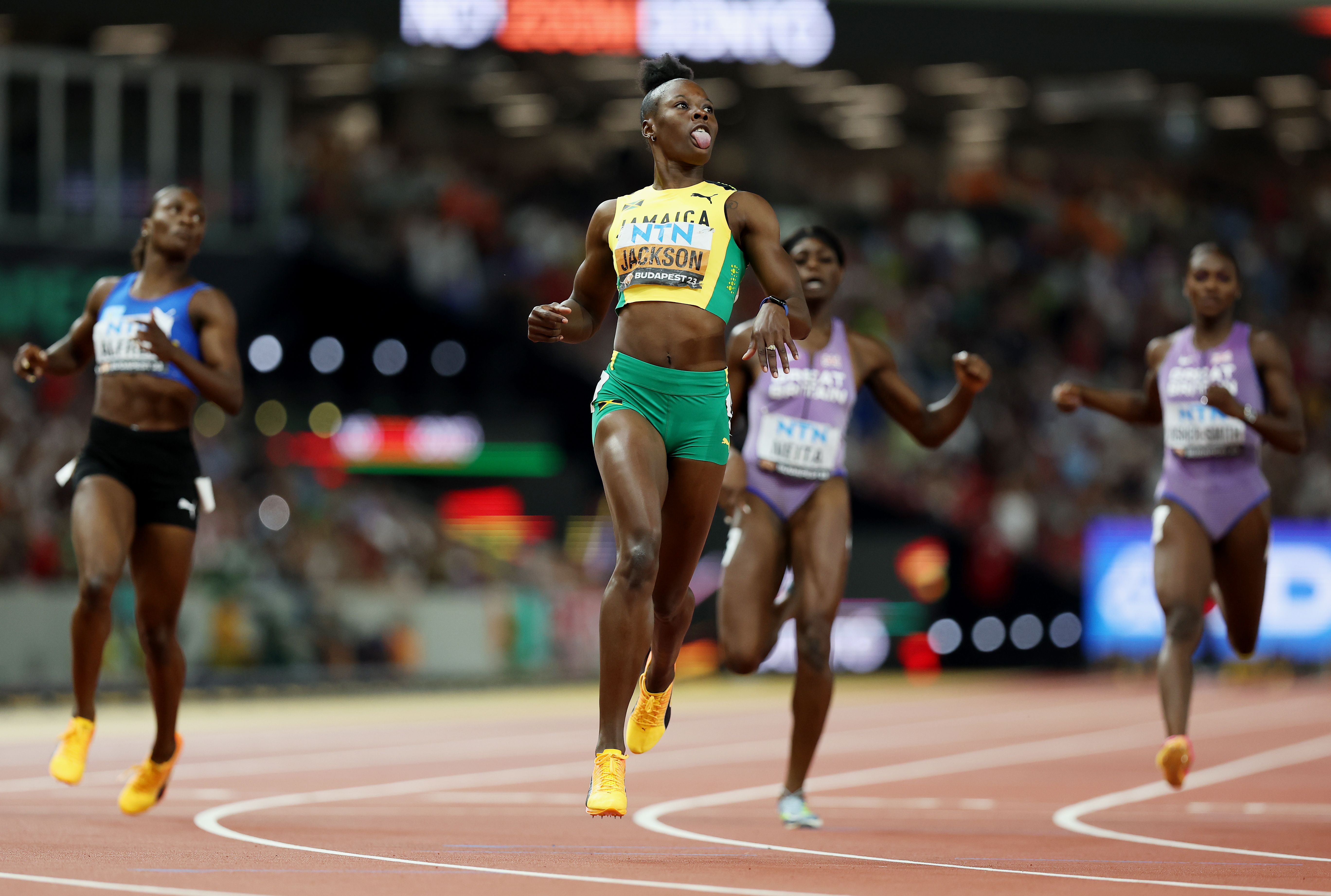 Shericka Jackson defends 200m title in commanding fashion