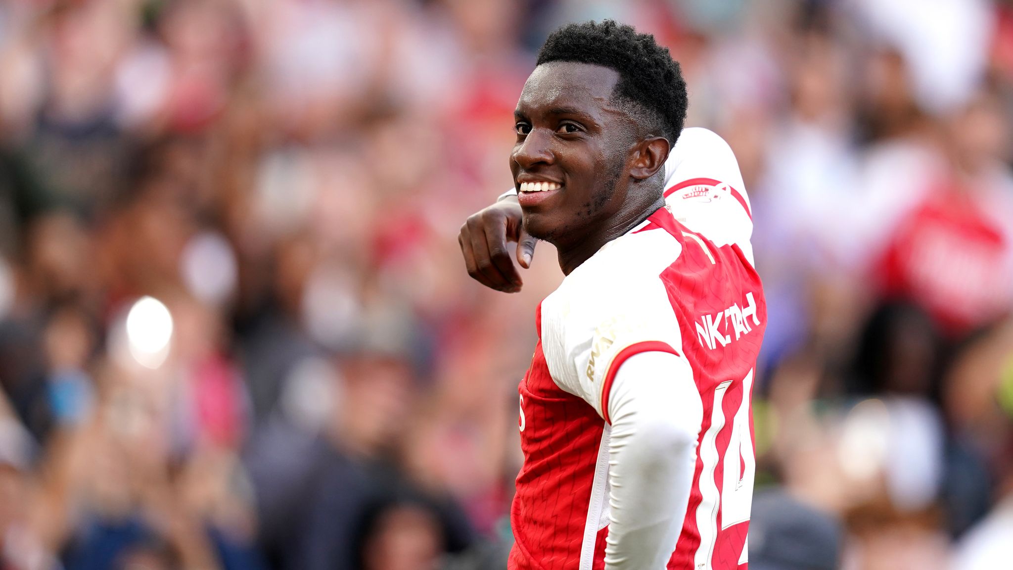 Arsenal striker Nketiah handed first Three Lions call-up for Ukraine and Scotland matches