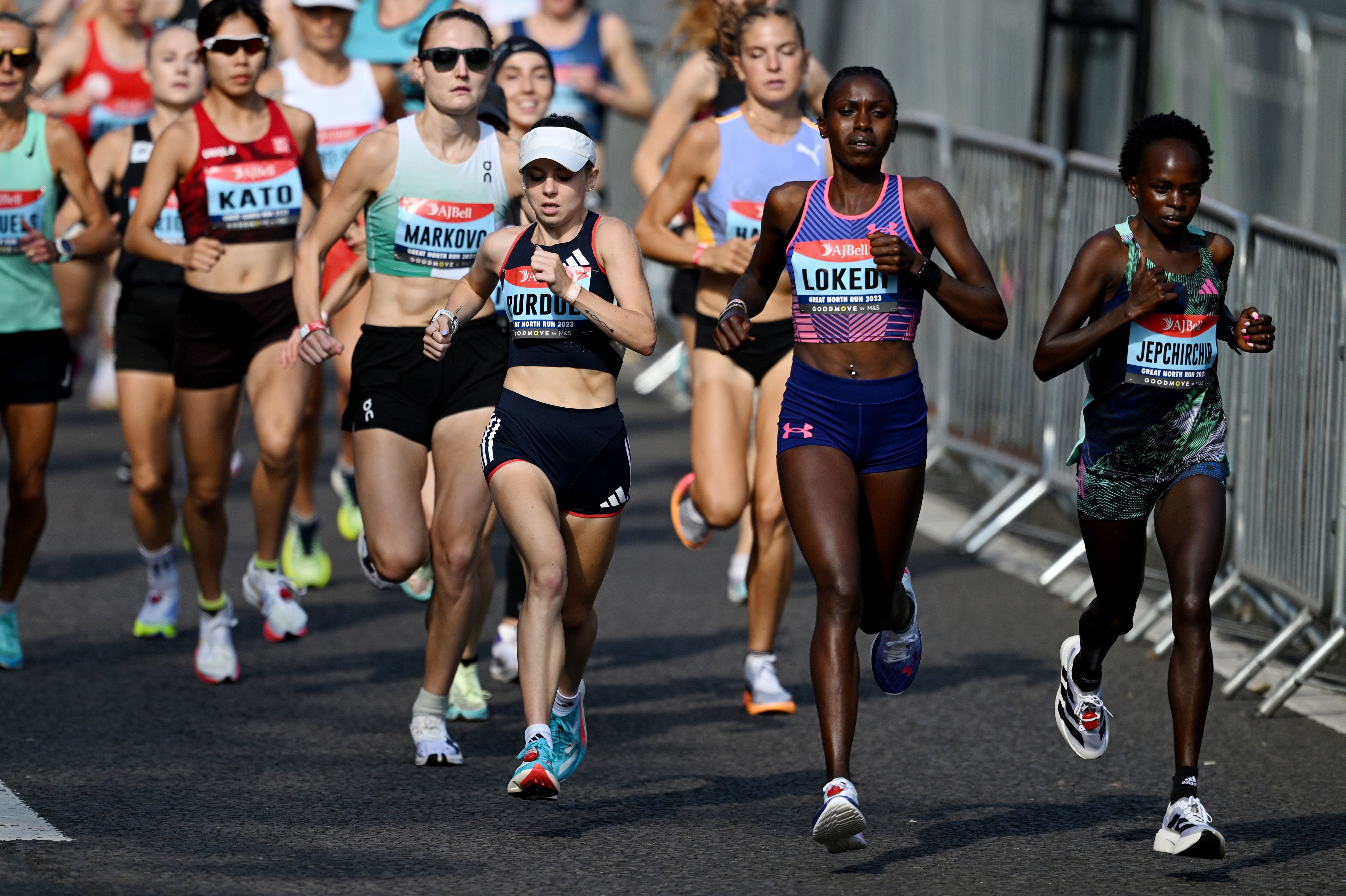 Peres Jepchirchir edges out Lokedi to clinch Great North Half Run