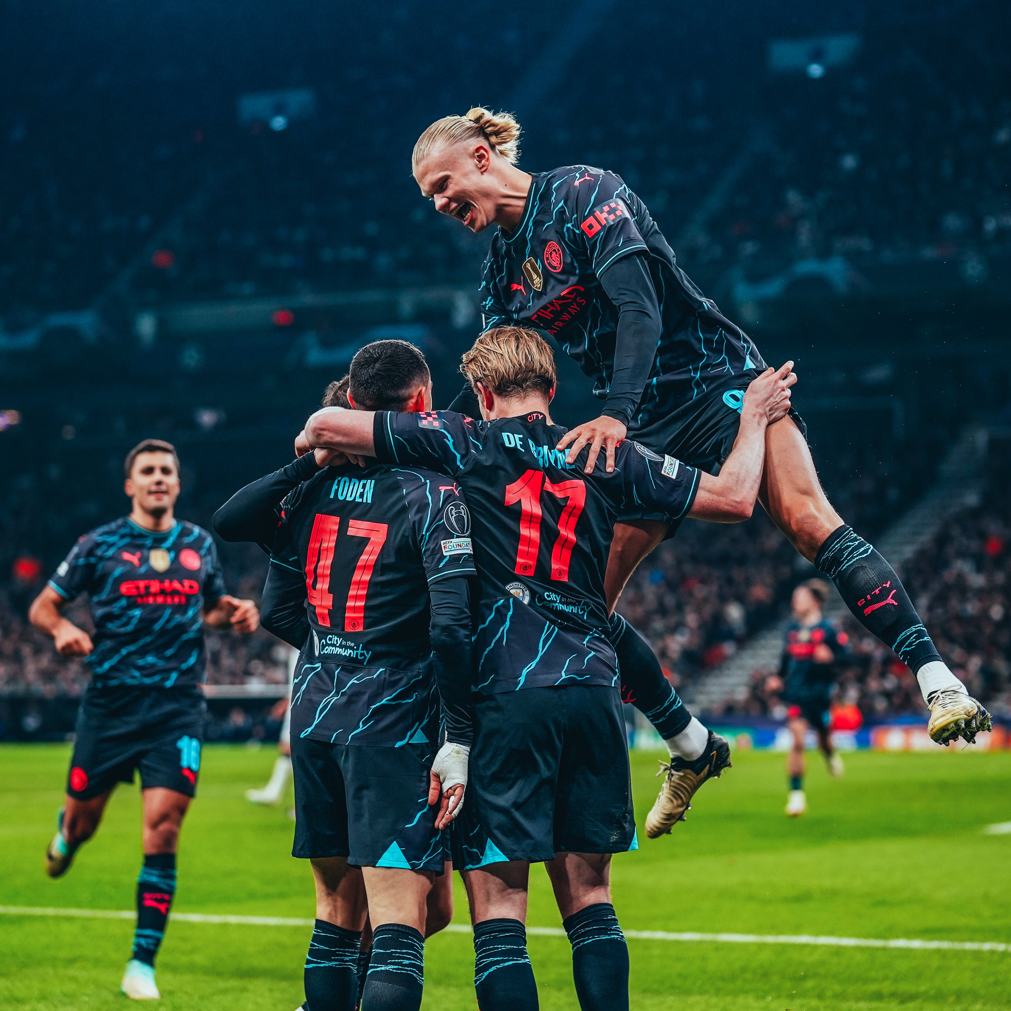 Champions League holders Man City win big away in Copenhagen