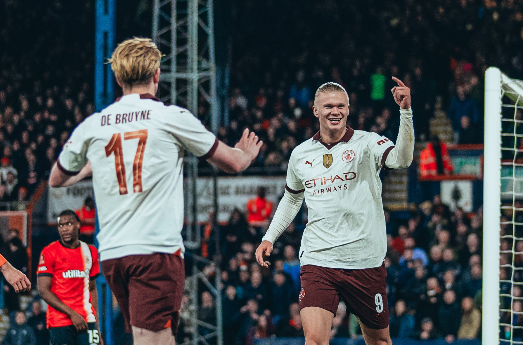 Haaland scores five as Man City thrash Luton to make FA Cup quarters