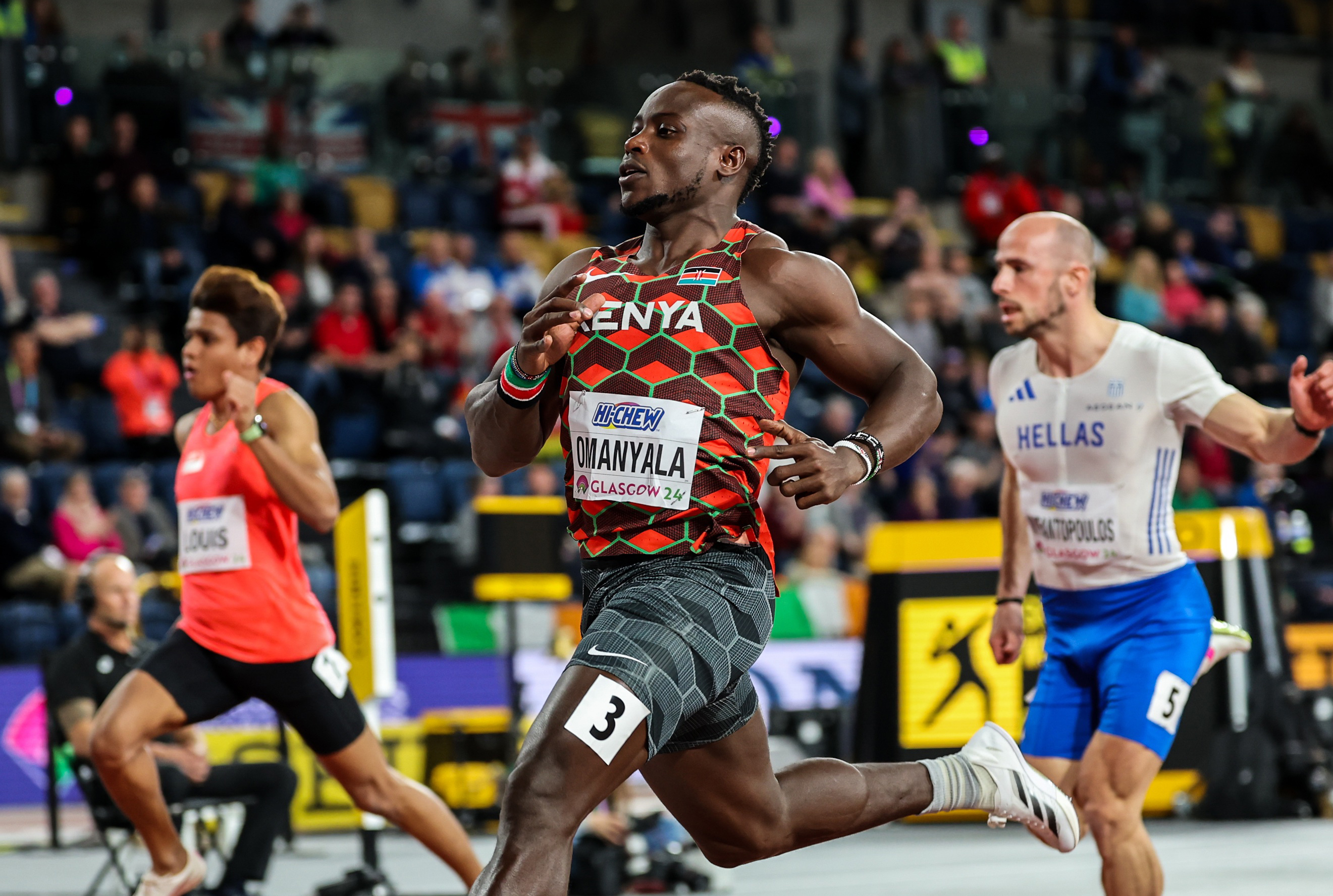 Omanyala narrowly misses out on a medal at Glasgow Indoor Worlds