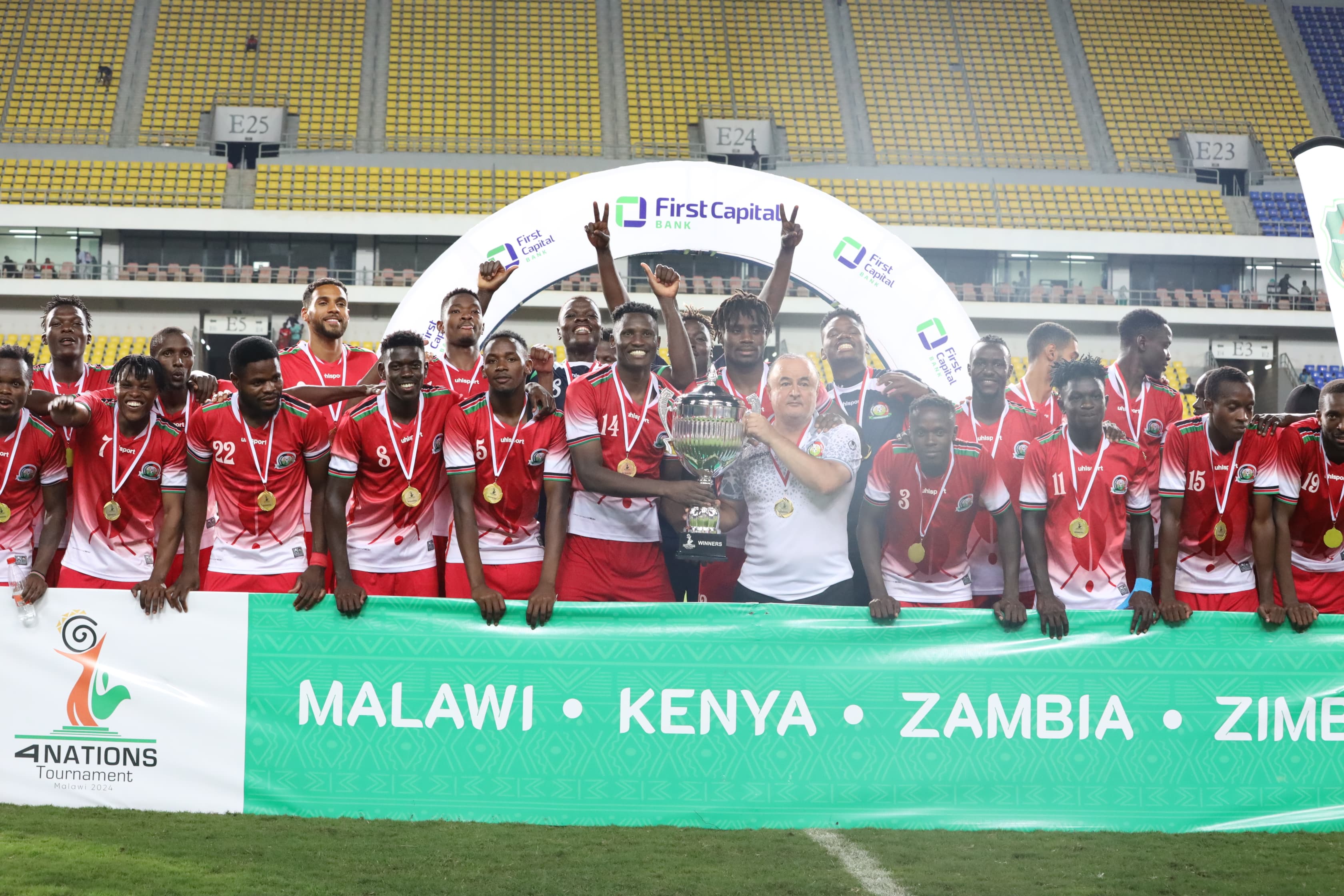 Birthday boy Olunga hits perfect hatrick as Kenya wins four-nations title
