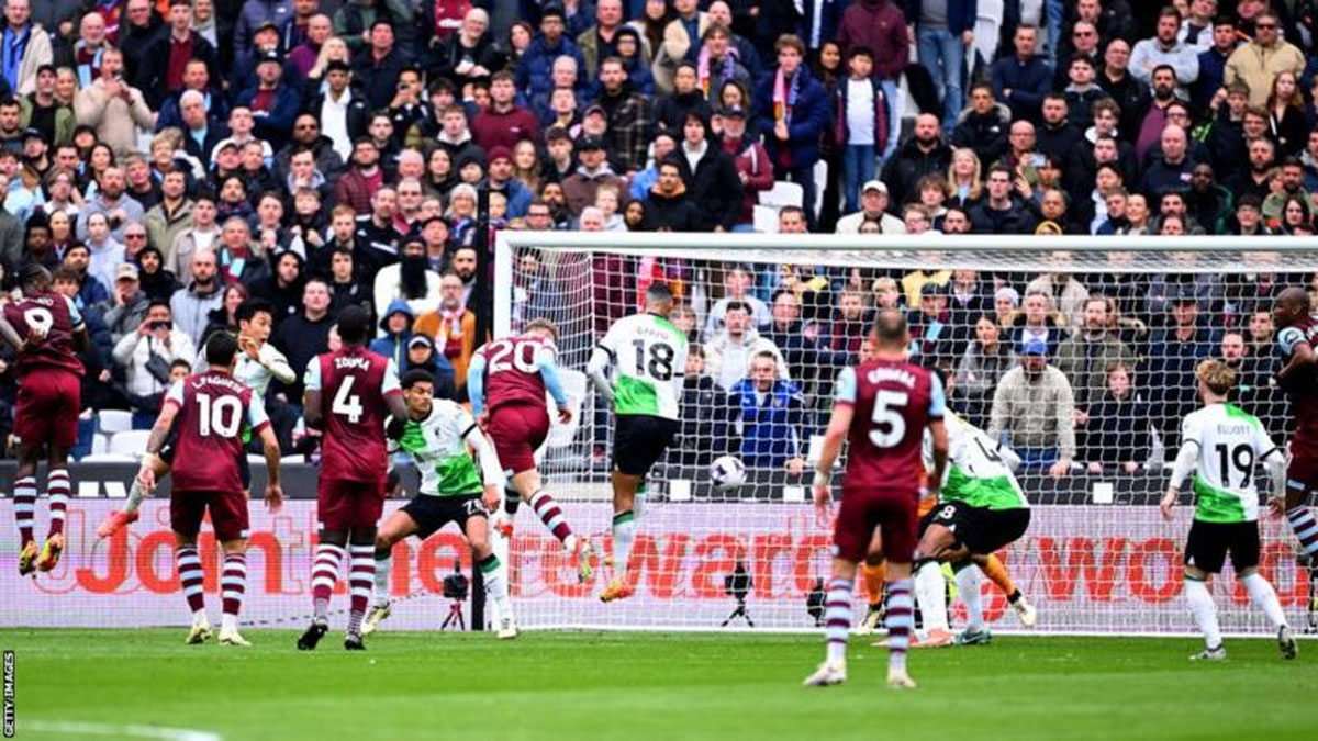 Liverpool slip again in West Ham Draw