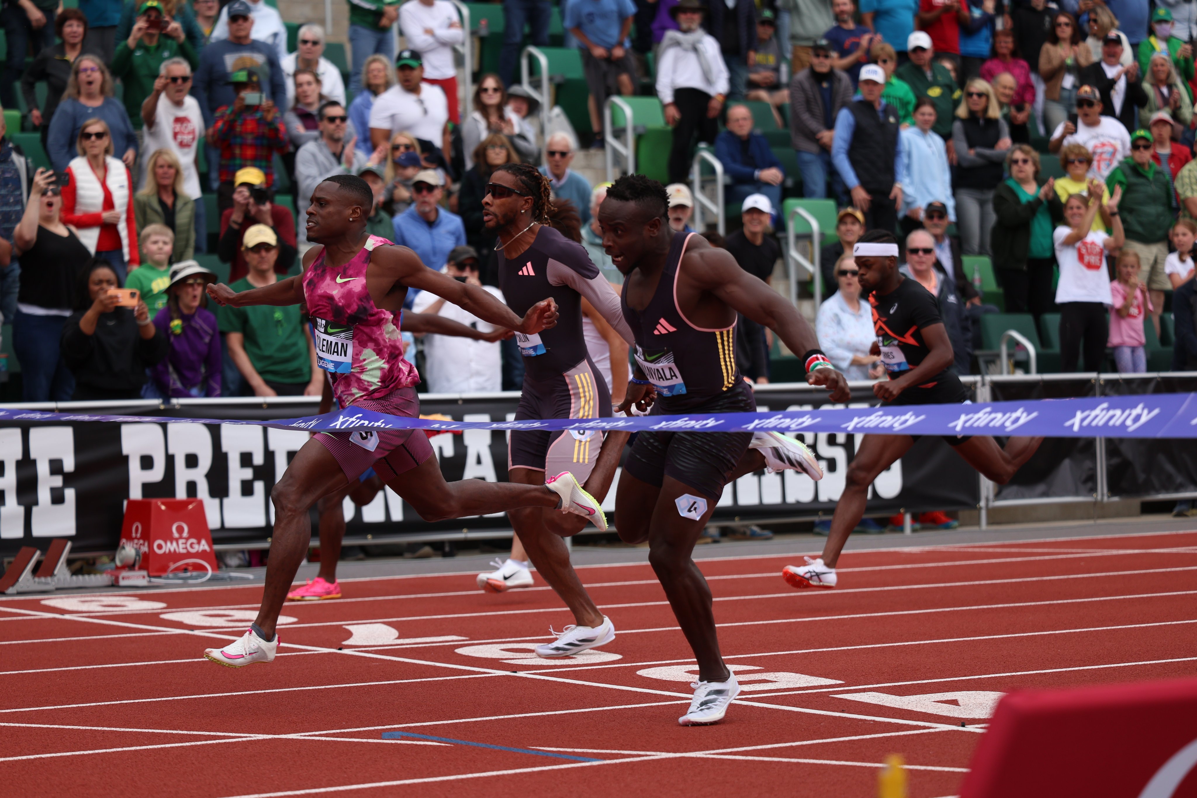 Imperious Omanyala dips sub-10 to finish second at Prefontaine Classic