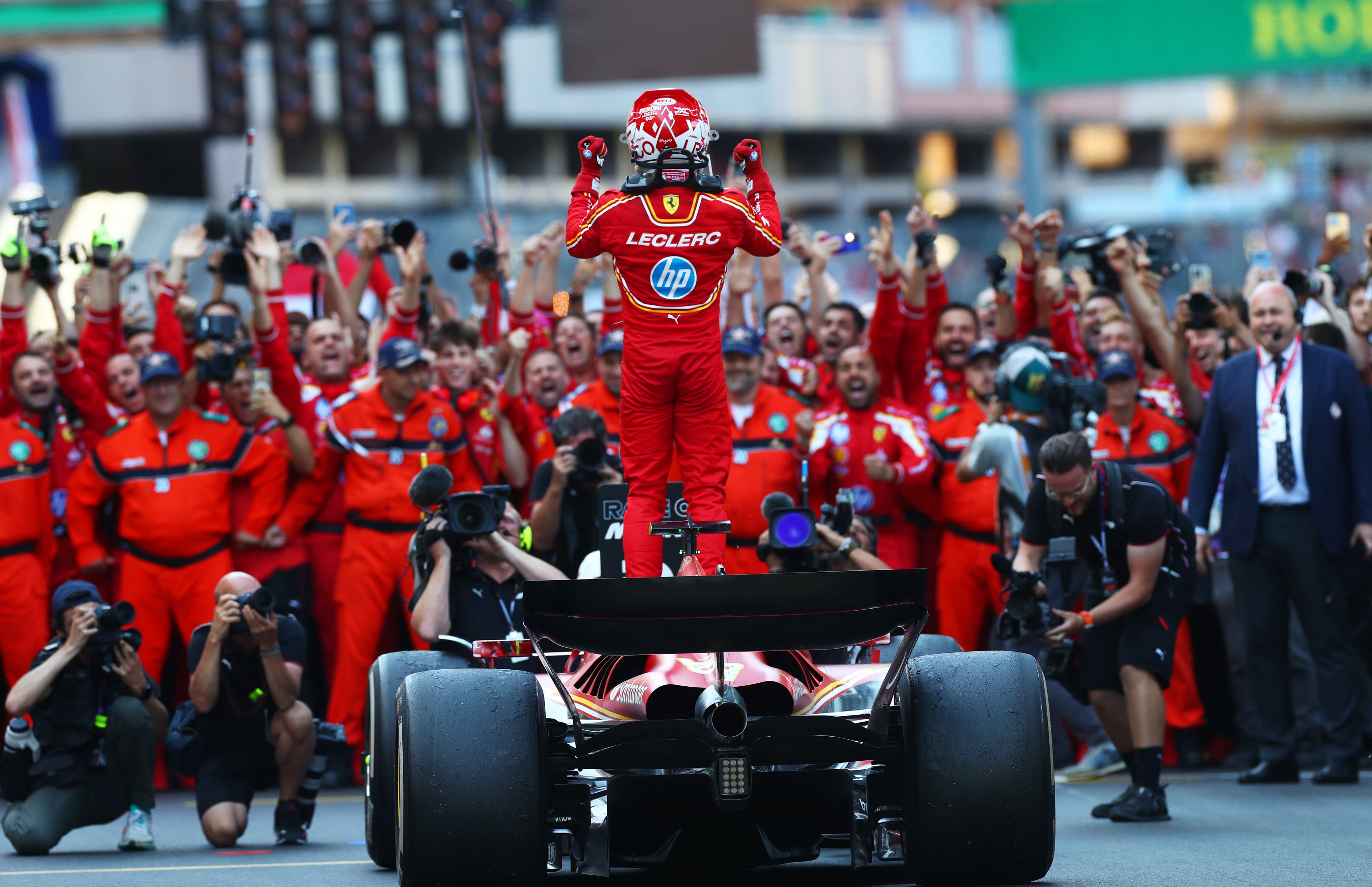Leclerc wins home Monaco GP after heavy Perez crash