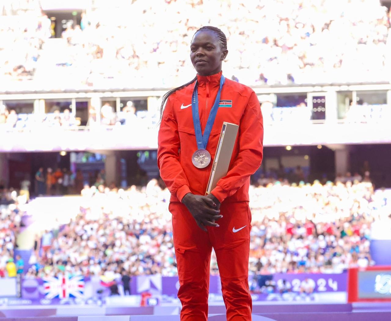 Moraa Chuffed With Her Maiden Career Olympic Medal In Paris