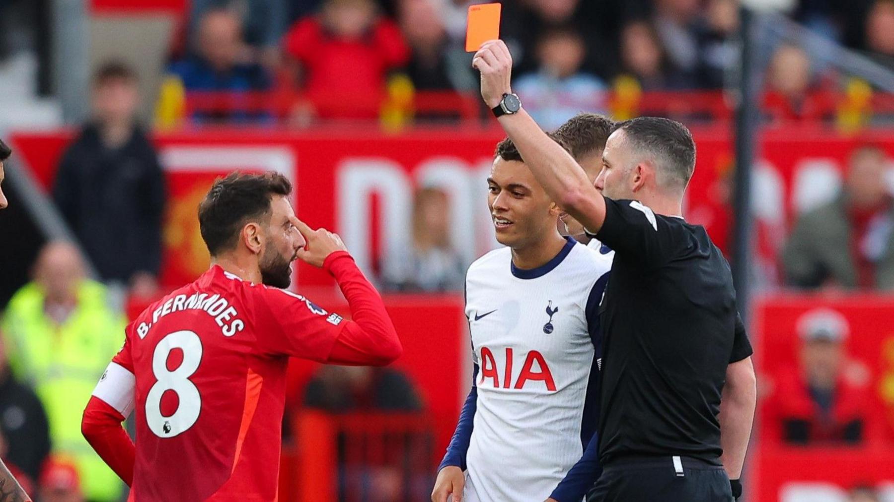 Man Utd successfully appeal against Fernandes red