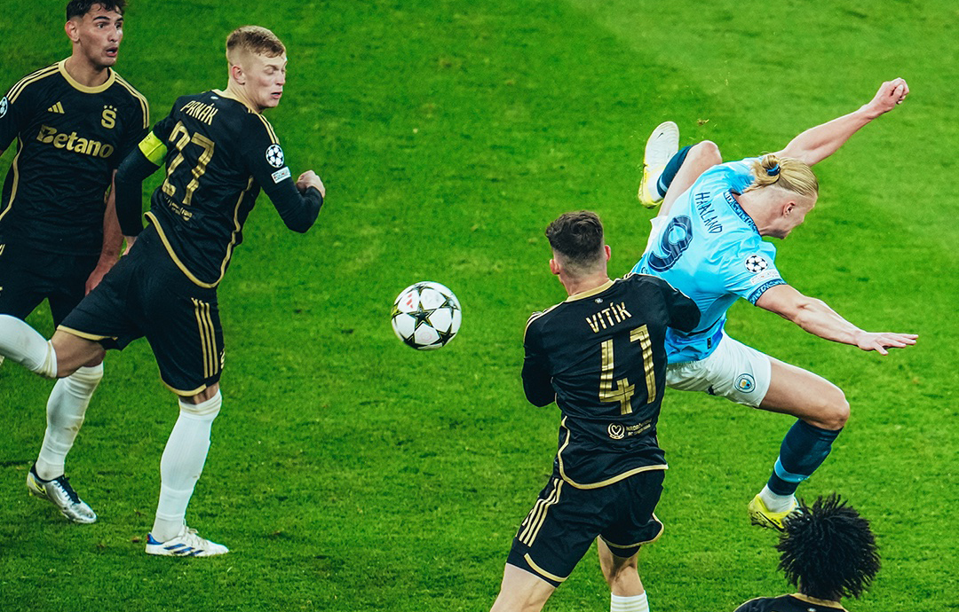 Haaland’s sensational brace powers Man City past Sparta
