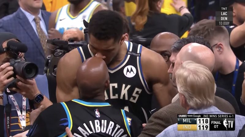 ‘Disrespectful’ dad criticised as Pacers beat Bucks
