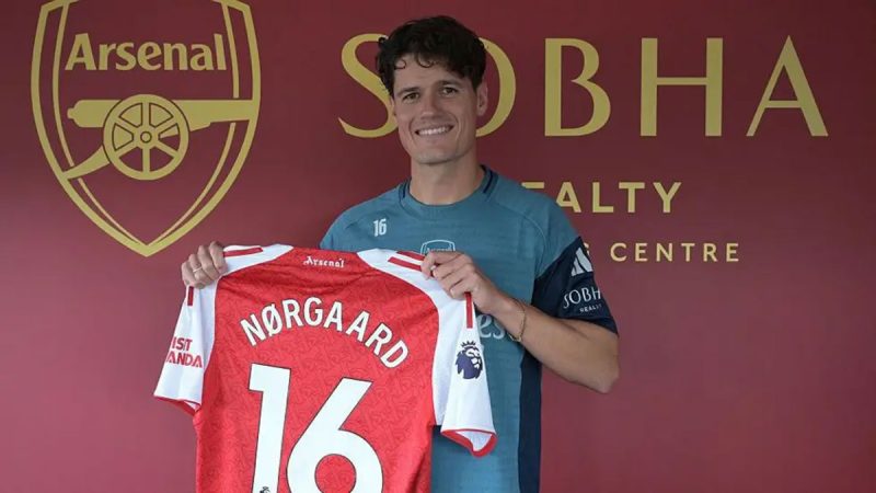 Arsenal complete signing of Brentford midfielder Norgaard