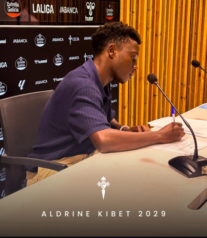 In Photos: How Kenya’s Aldrine Put Pen To Paper in Mega La Liga Move