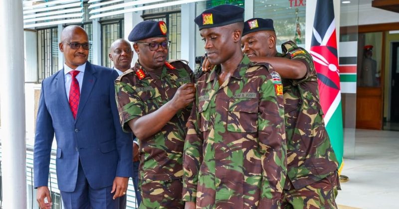 Big birthday present for Muchiri as Harambee Stars forward earns military promotion